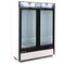 Maxx Cold Double Glass Door Ice Merchandiser Freezer, 54 in.W, 48 cu. ft. Storage Capacity, in White MXM2-48FHC-ICE - alternate 1